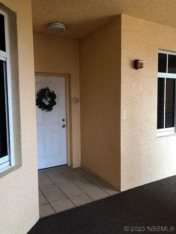 a view of front door