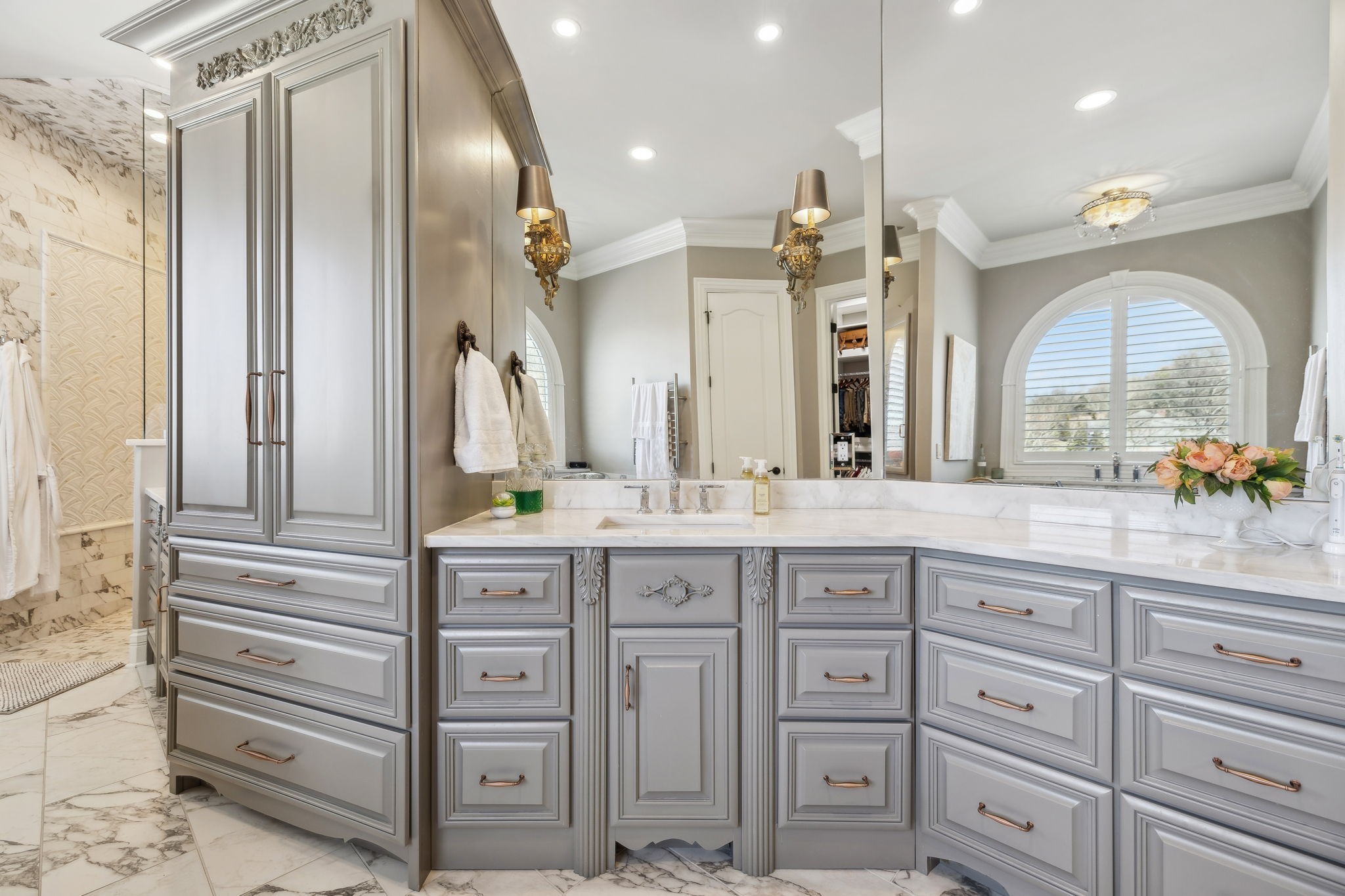 3235 Kinnard Springs Road Franklin, TN 37064 - Photo 46 of 97 a spacious bathroom with double vanity and a mirror