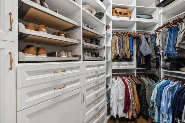 a view of a building with a parking space