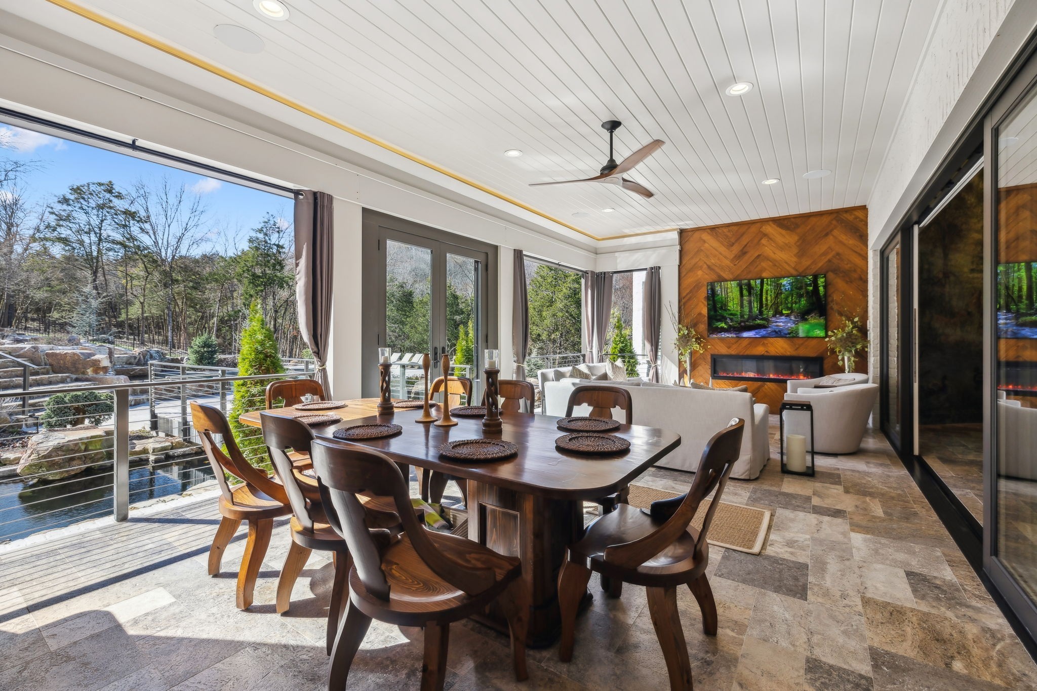 3235 Kinnard Springs Road Franklin, TN 37064 - Photo 54 of 97 a view of a dining room with furniture window and outside view
