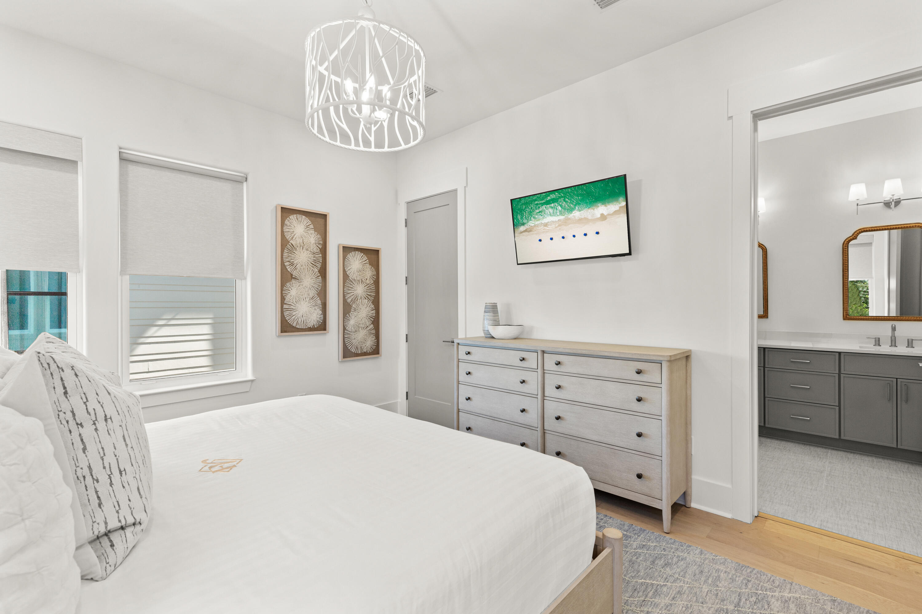 12 Jan Court Inlet Beach, FL 32461 - Photo 23 of 58 a bedroom with a bed and a window
