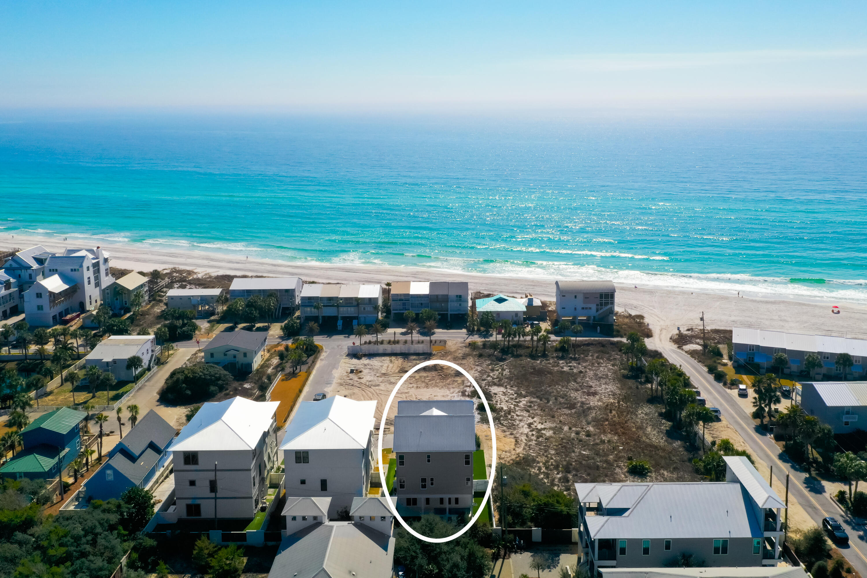 12 Jan Court Inlet Beach, FL 32461 - Photo 57 of 58 an aerial view of a house with a ocean view