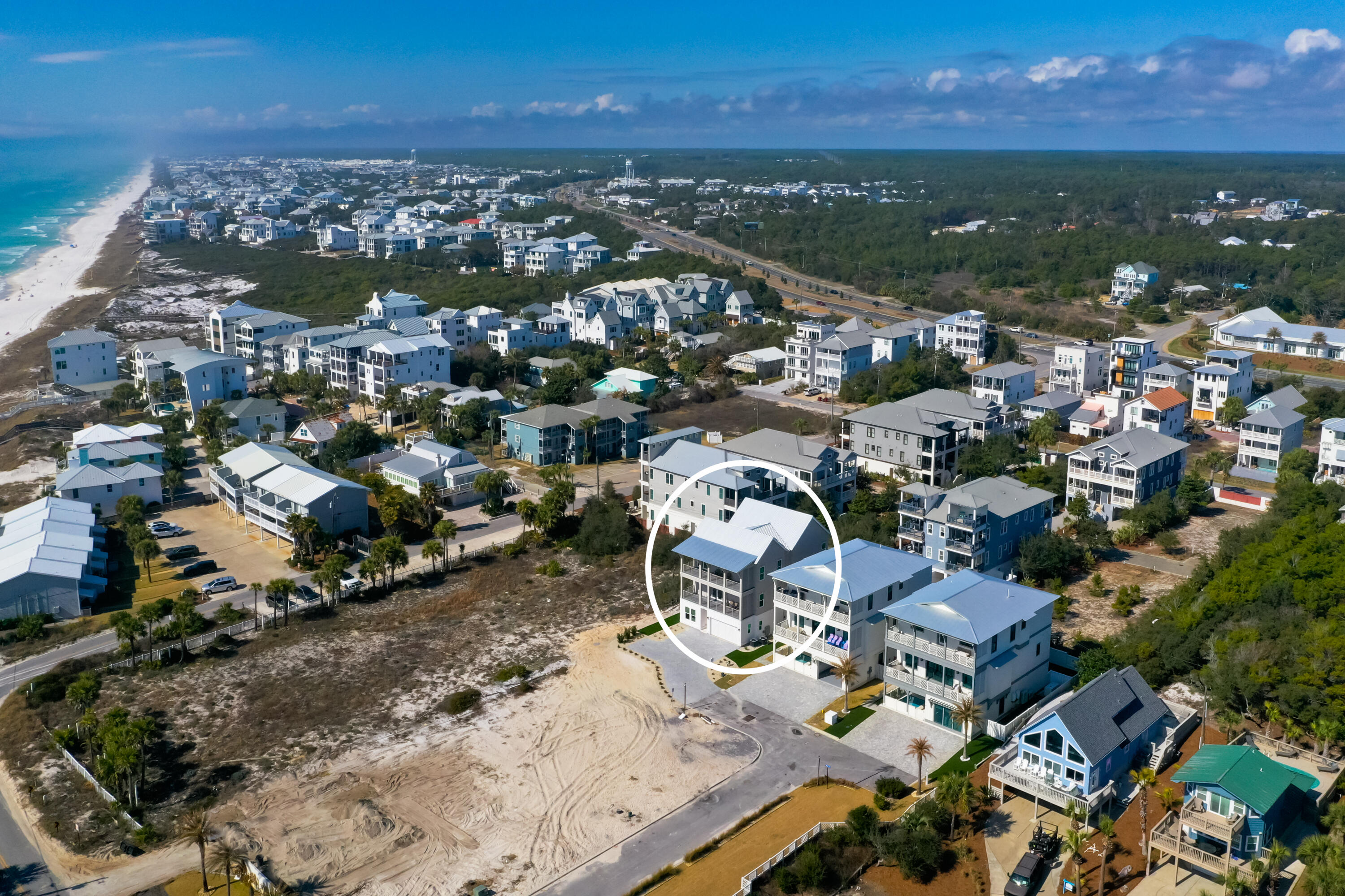 12 Jan Court Inlet Beach, FL 32461 - Photo 58 of 58 an aerial view of a city with lots of residential buildings