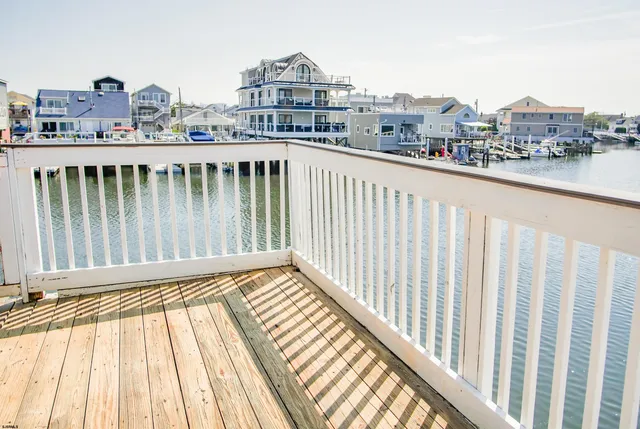 a view of city from a balcony