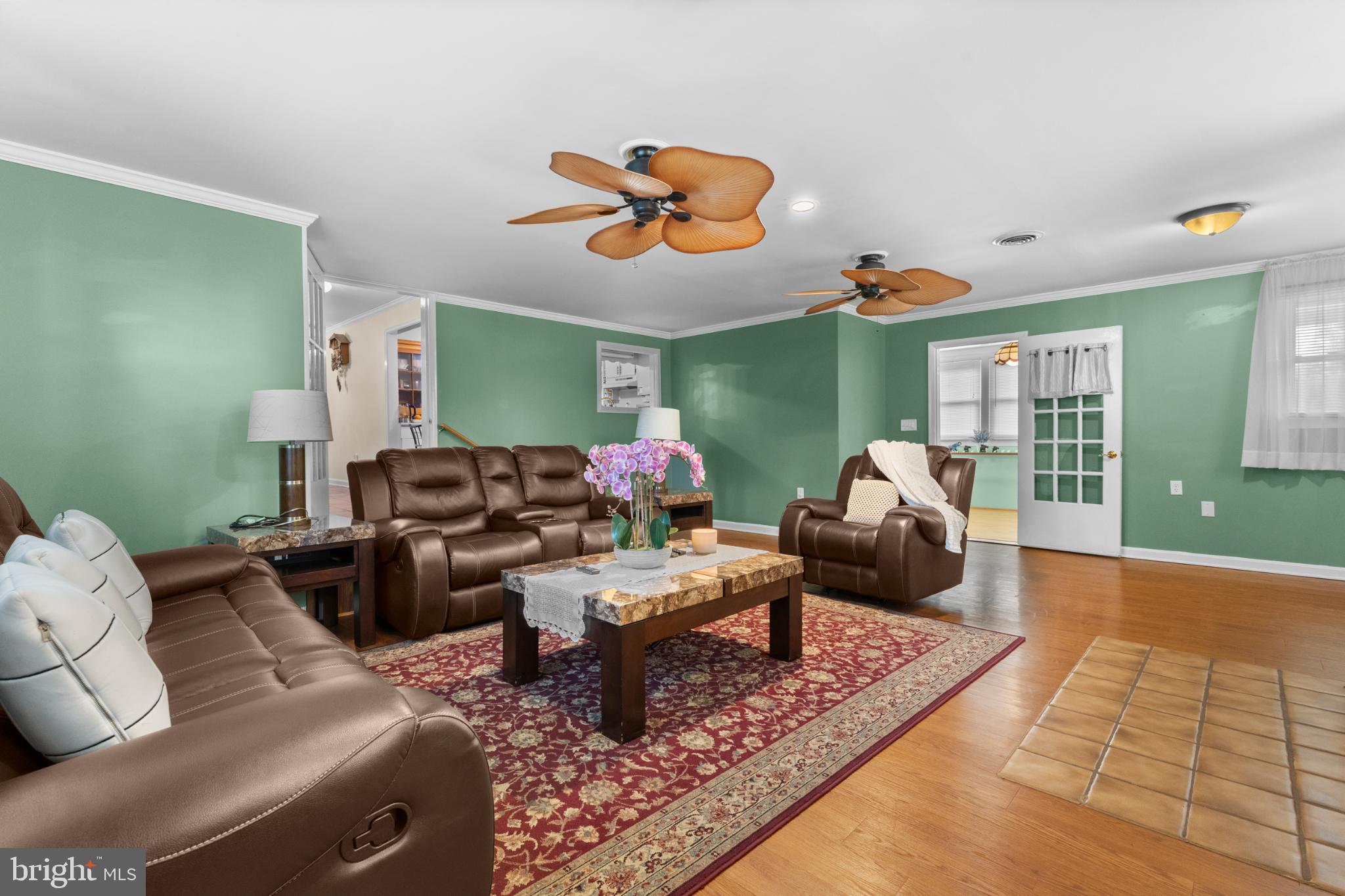 2116 Orange Road Culpeper, VA 22701 - Photo 14 of 27 Charming living space with vibrant green walls.