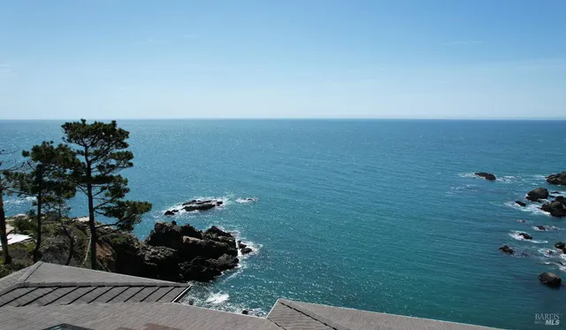 a view of a sky from a balcony