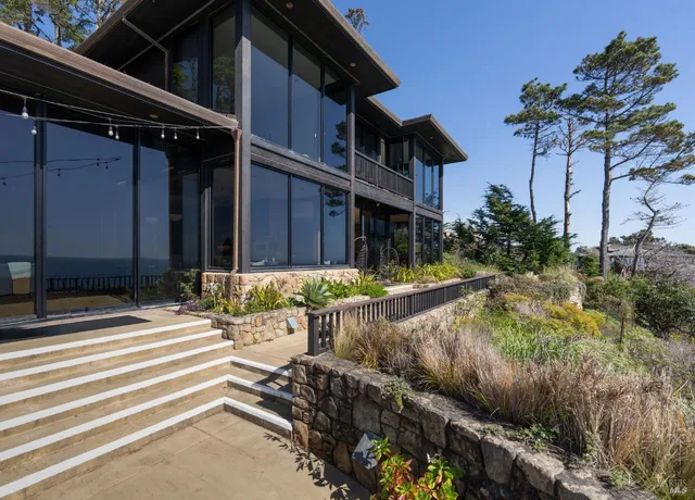 a view of a house with a patio