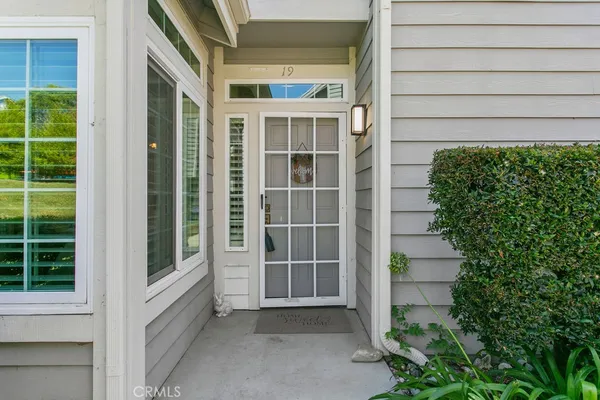 a view of front door of house