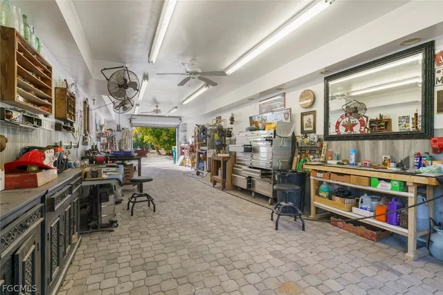 a view of gym equipment and children play room