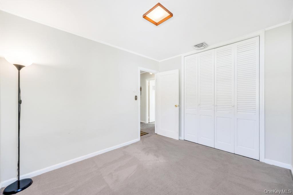 885 Downing Road Valley Stream, NY 11580 - Photo 32 of 36 Unfurnished bedroom with carpet flooring, ornamental molding, and a closet