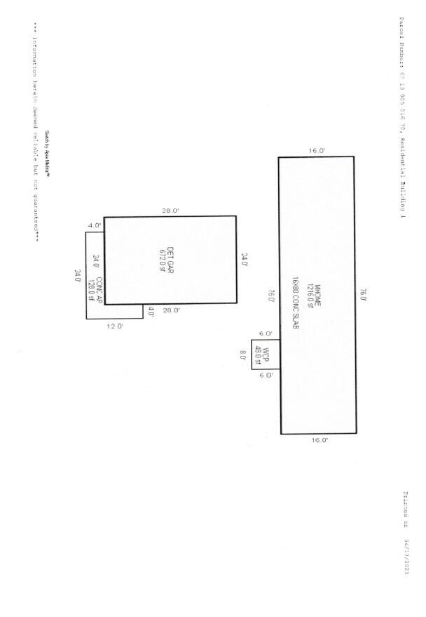 5406 230th Avenue Reed City, MI 49677 - Photo 28 of 30 mobile and garage dimensions