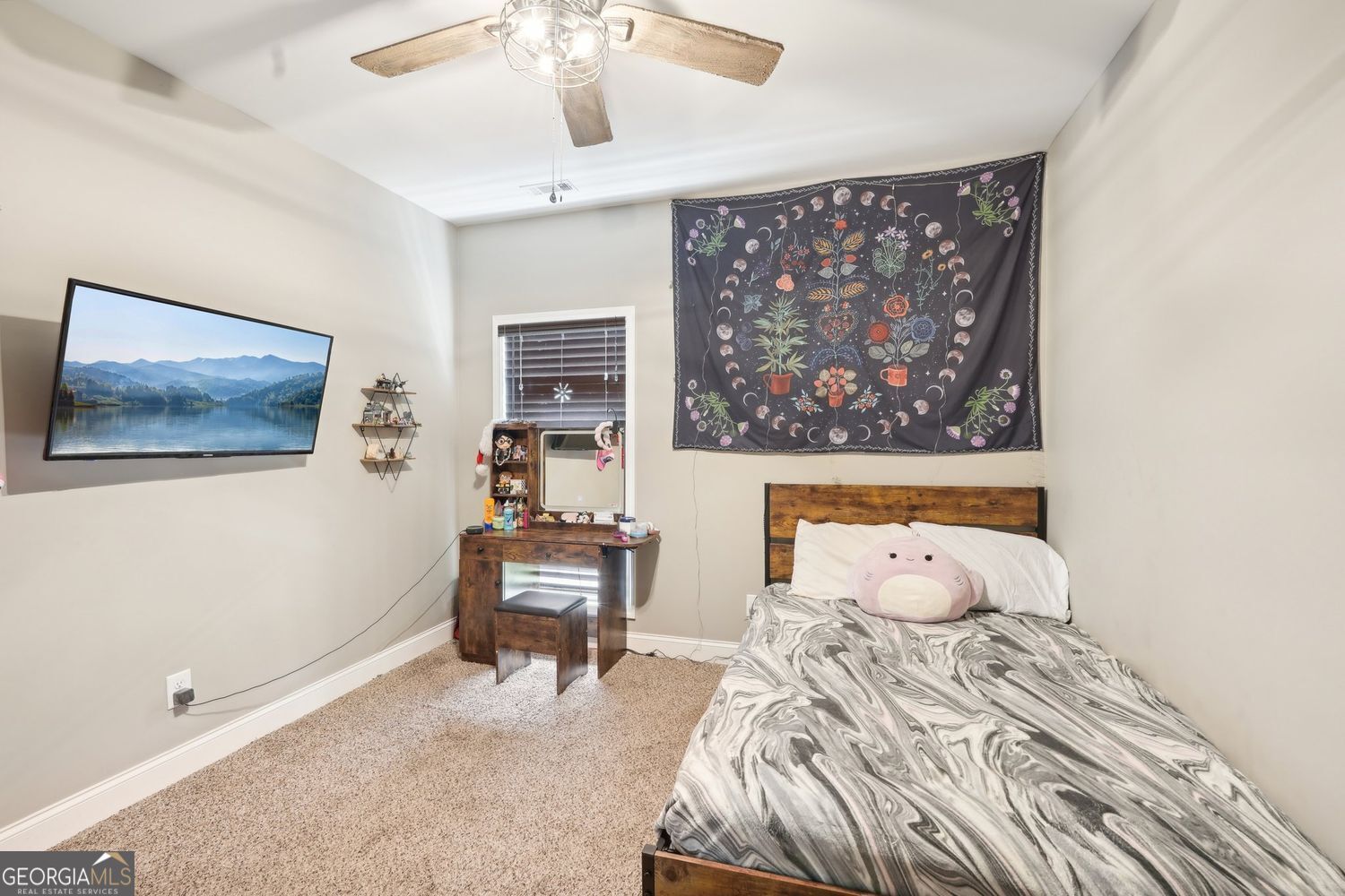 357 Old Driver Road Whitesburg, GA 30185 - Photo 55 of 75 a bedroom with a bed and a desk