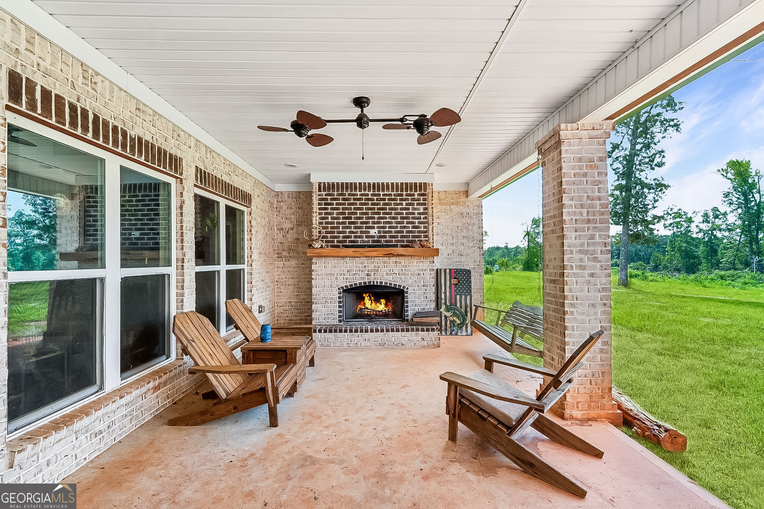 357 Old Driver Road Whitesburg, GA 30185 - Photo 71 of 75 a building outdoor space with patio furniture and garden