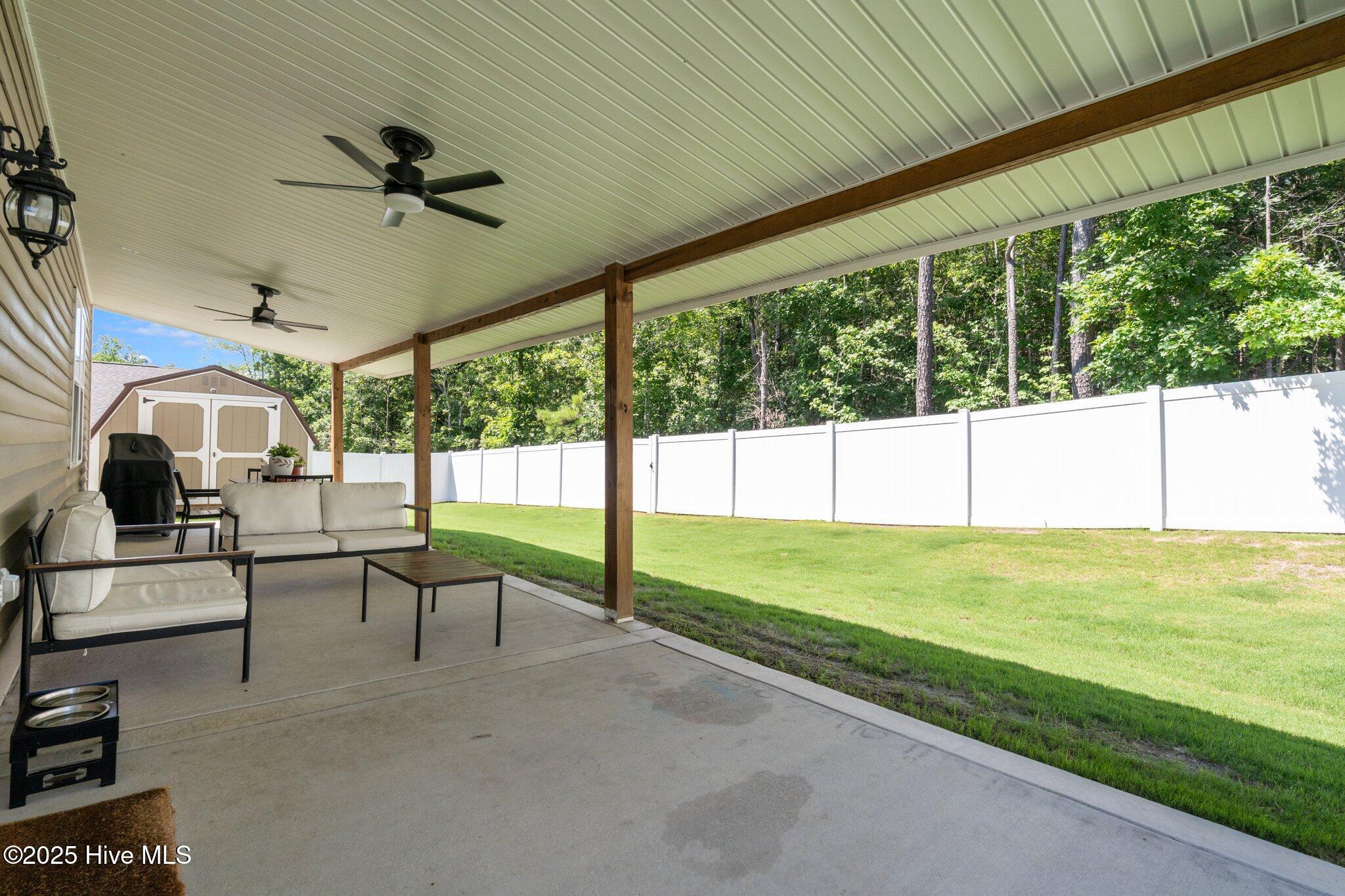 280 Roberts Place Carthage, NC 28327 - Photo 20 of 24 Backyard Covered Patio