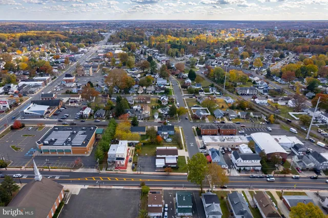 an aerial view of a city with lots of residential buildings