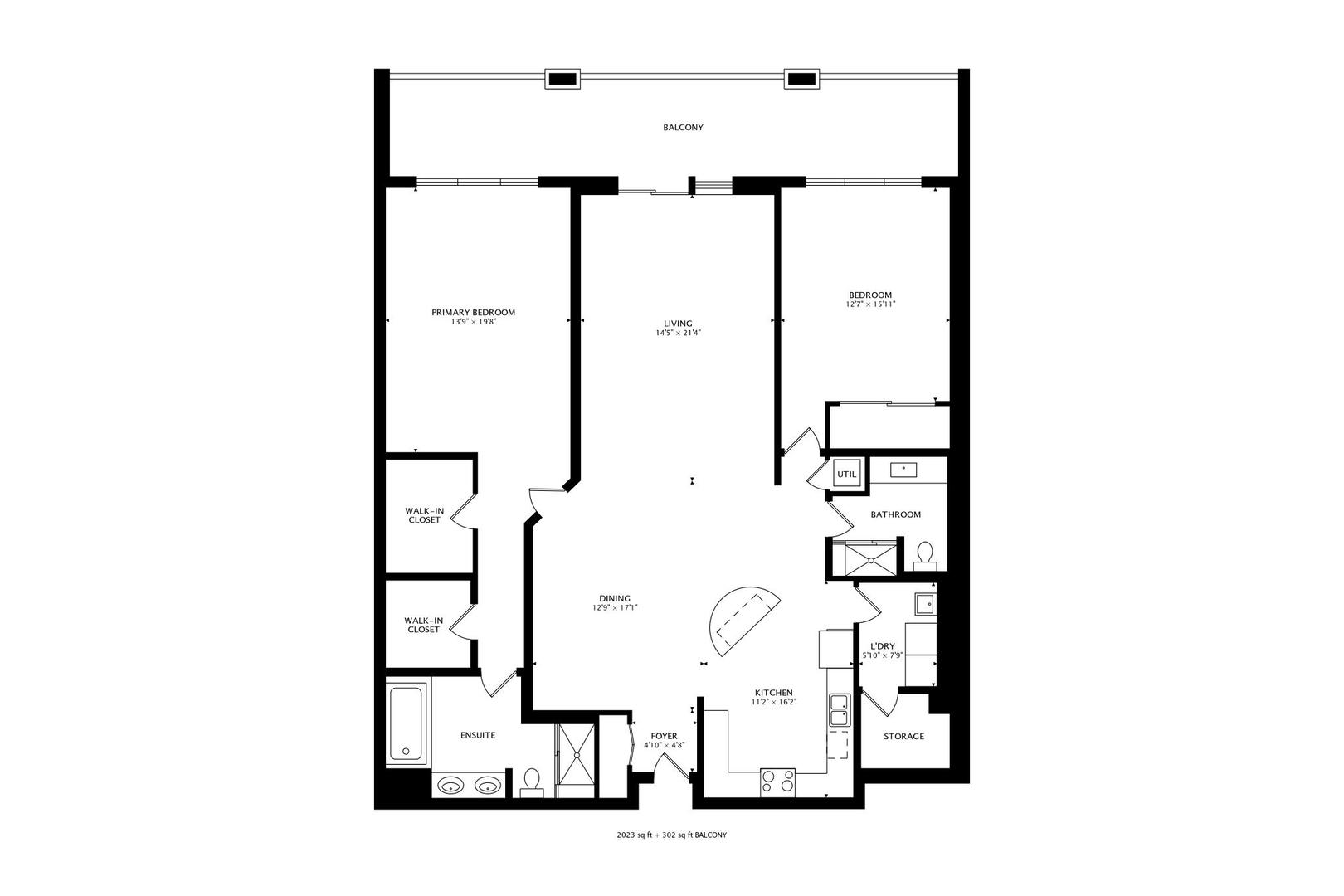 950 Augusta Way, Unit 204 Highland Park, IL 60035 - Photo 36 of 36 a picture of a floor plan