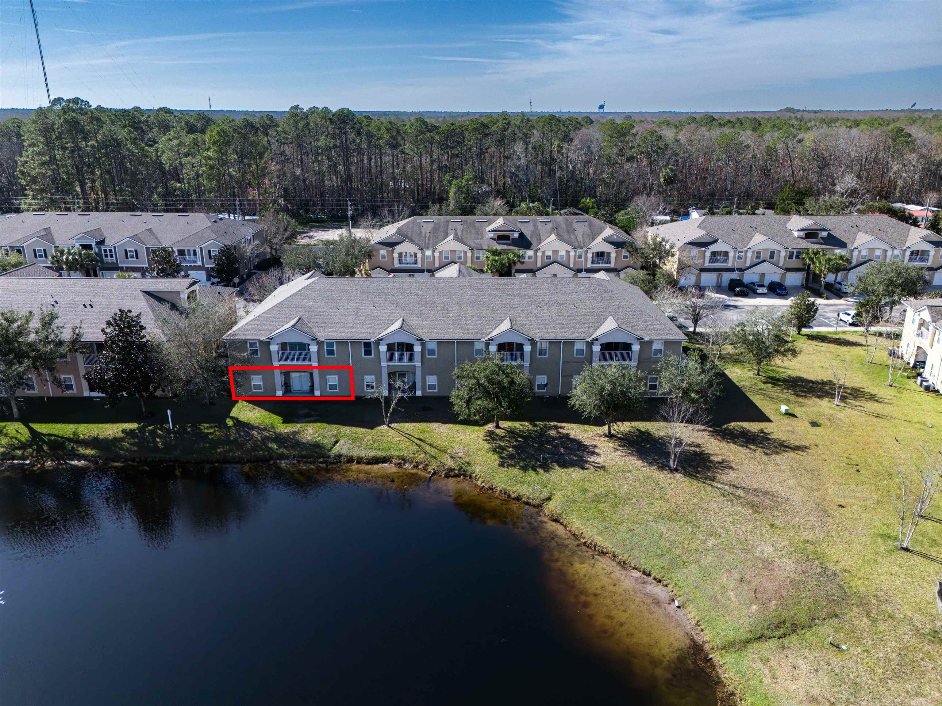406 Golden Lake Loop St. Augustine, FL 32084 - Photo 34 of 51 an aerial view of residential house with outdoor space and lake view