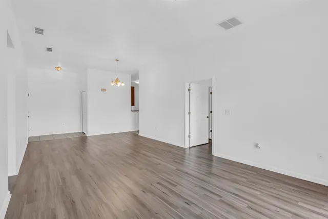 wooden floor in an empty room