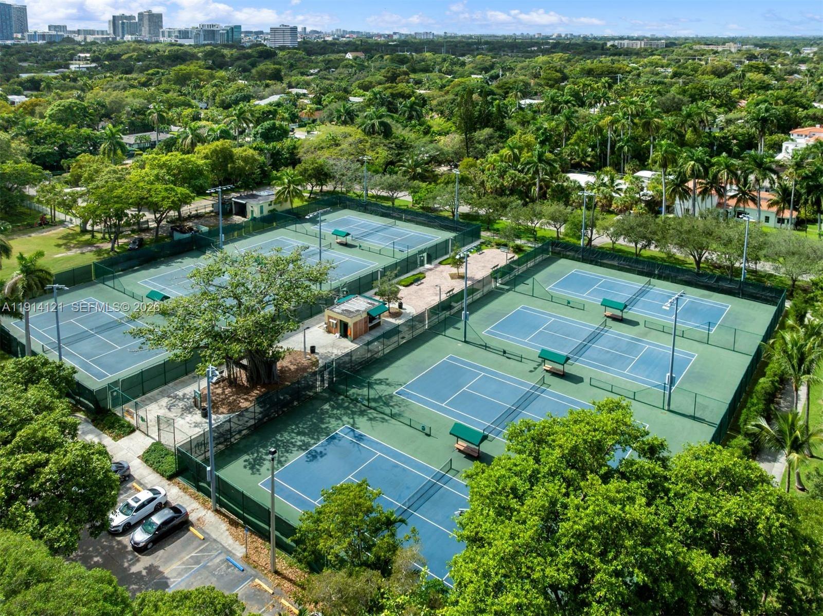 508 Northeast 67th Street Miami, FL 33138 - Photo 16 of 27 an aerial view of a residential houses with outdoor space and trees all around