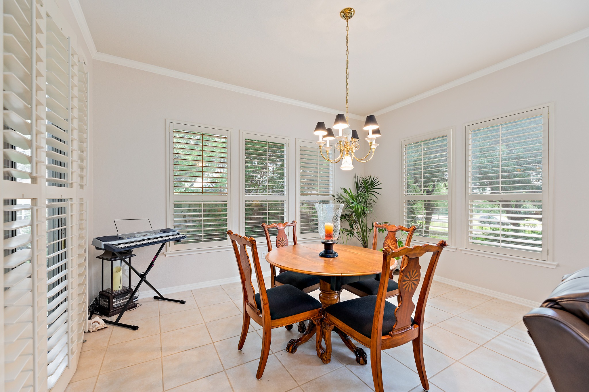 106 Wild Turkey Lane Georgetown, TX 78633 - Photo 18 of 39 a view of a dining room with furniture window and outside view