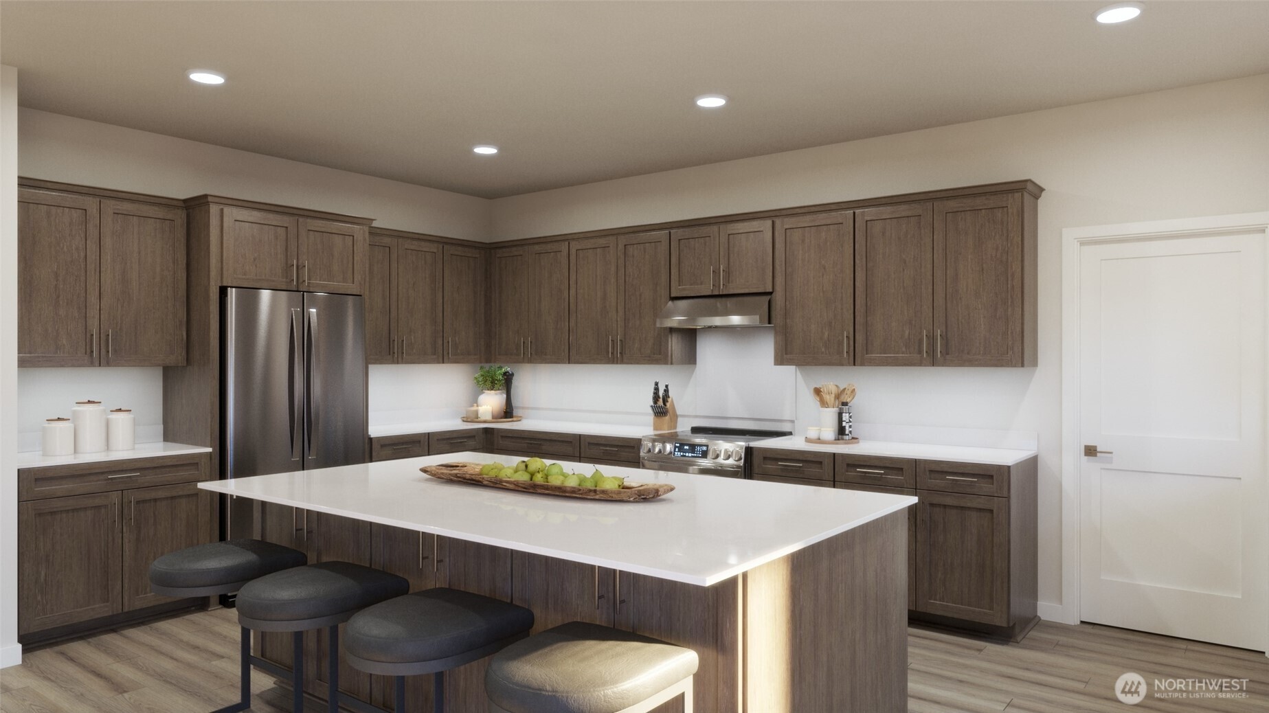 1892 Southwest 343rd Place Federal Way, WA 98023 - Photo 11 of 18 a kitchen with a sink a refrigerator and cabinets