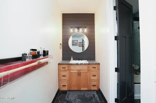 a view of a house with roof deck