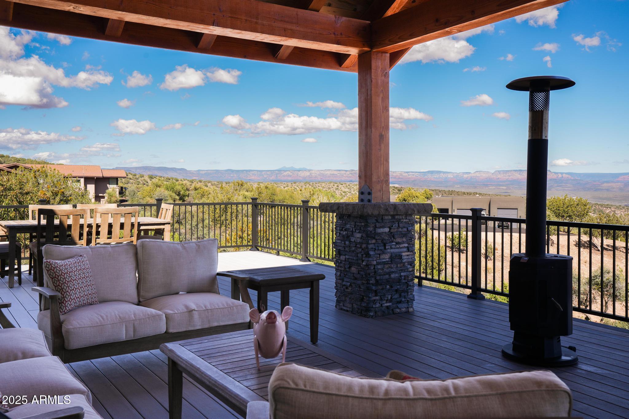 2900 West Spring View Drive Cottonwood, AZ 86326 - Photo 44 of 68 a roof deck with couch