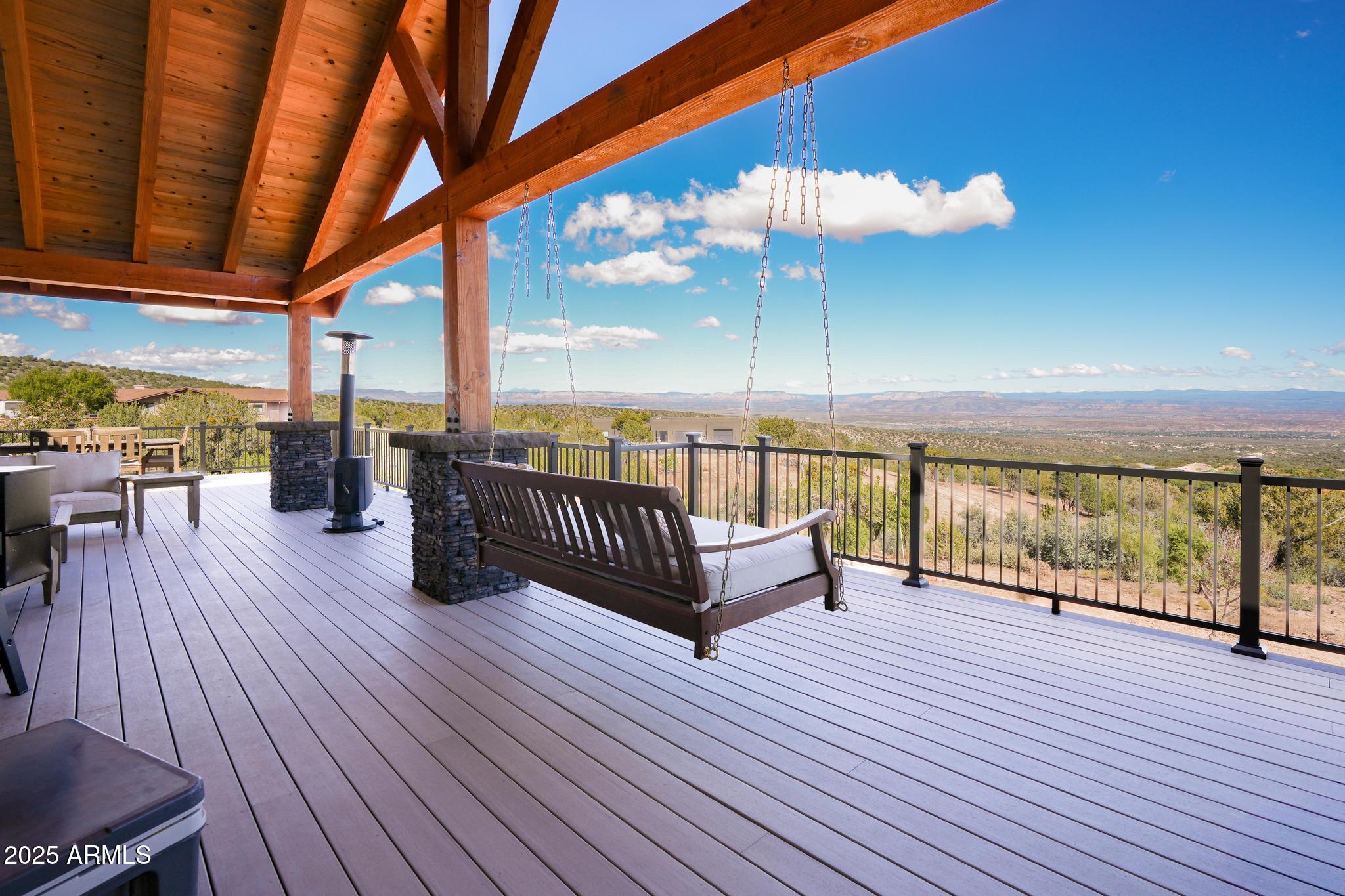 2900 West Spring View Drive Cottonwood, AZ 86326 - Photo 45 of 68 a view of a balcony with wooden floor