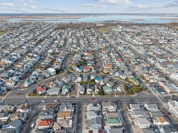 an aerial view of a city
