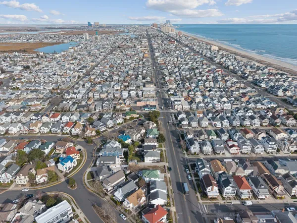 an aerial view of a city