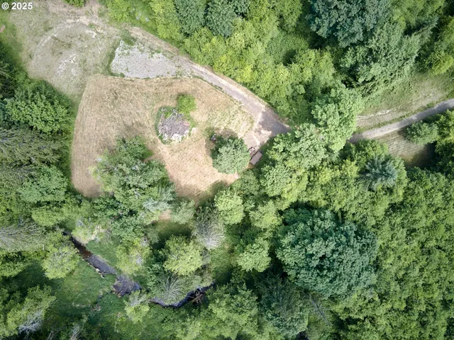 a view of a backyard of a house