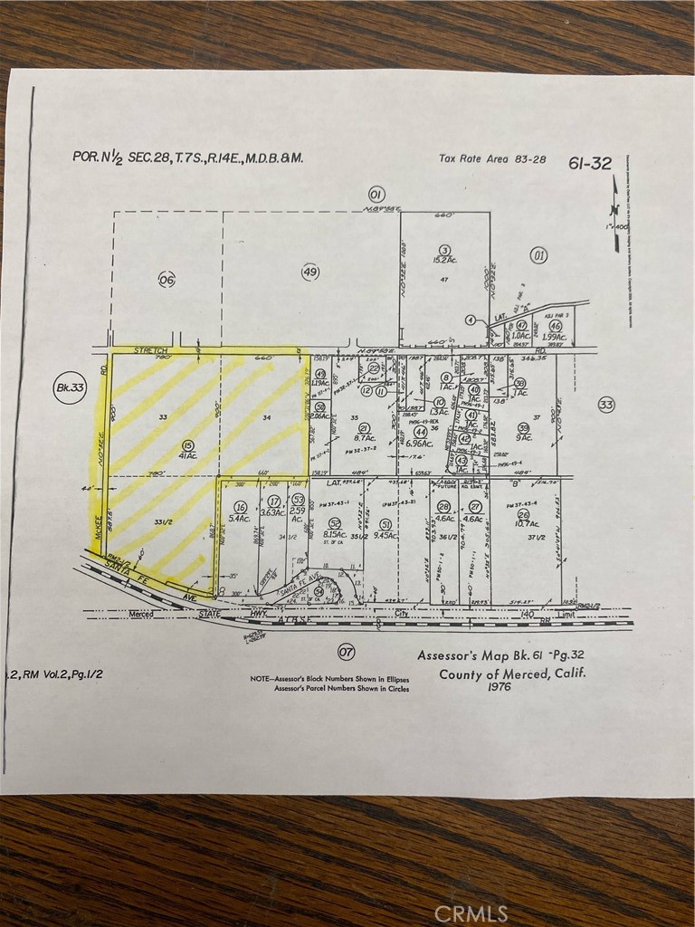 0 Stretch Road Merced, CA 95340 - Photo 2 of 22 Plat Map.