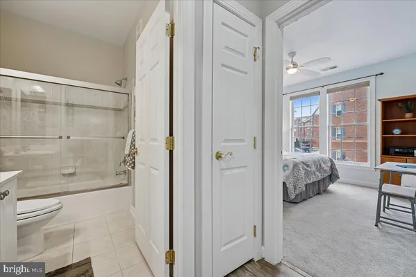 a front view of a building with street view