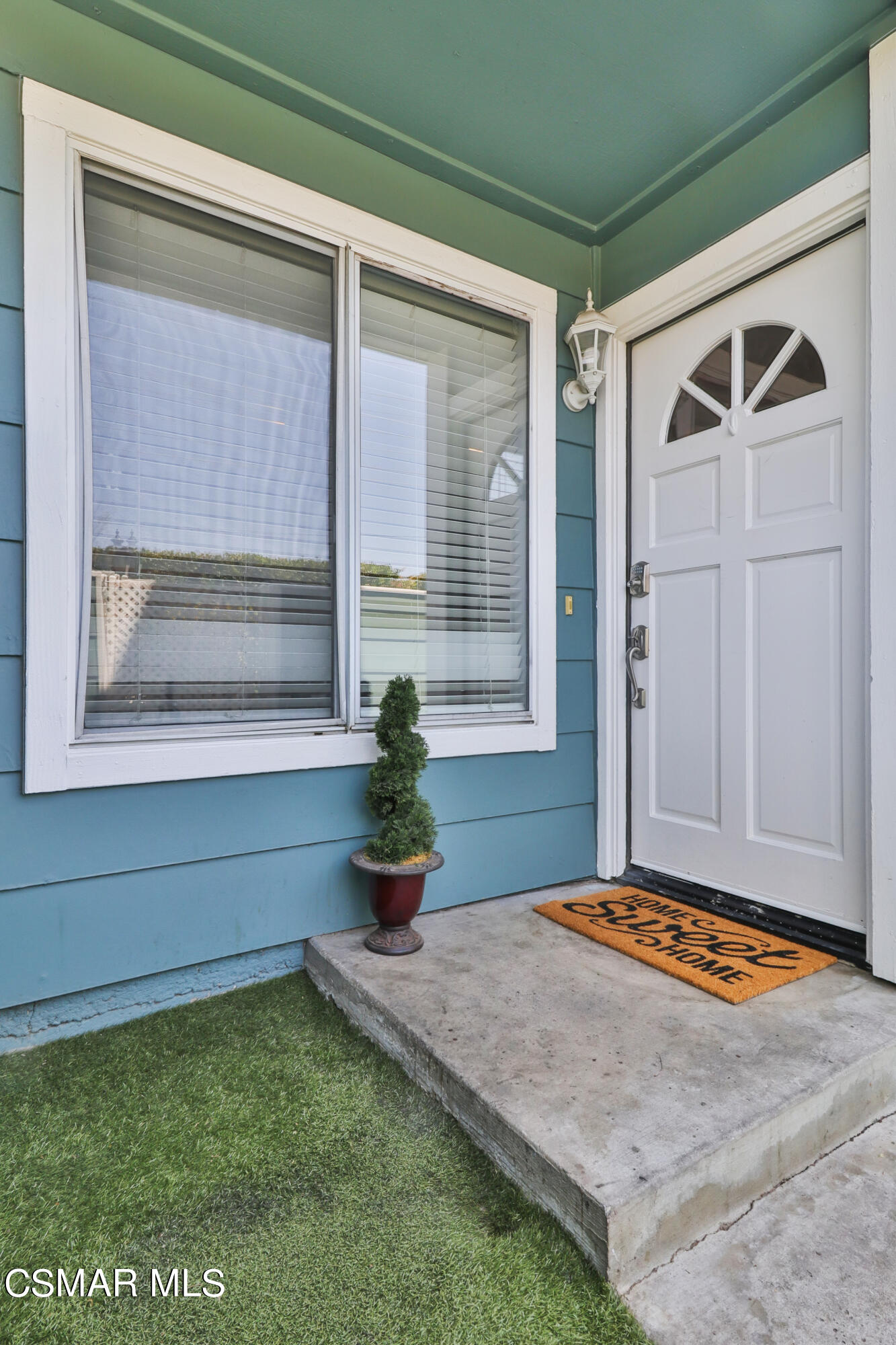 a view of front door of house