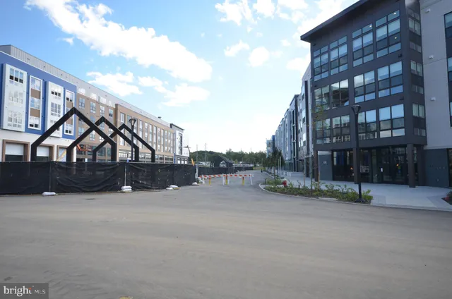 a view of a swimming pool with a yard and plants