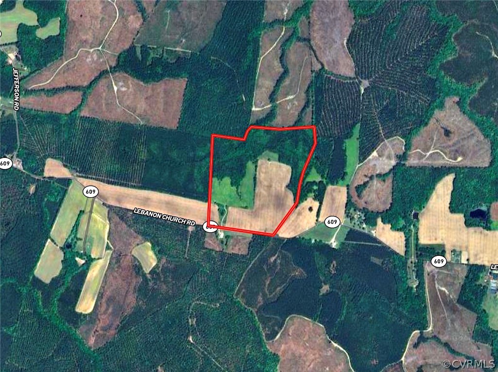 81-acres Lebanon Church Road Jarratt, VA 23867 - Photo 36 of 36 an aerial view of a house