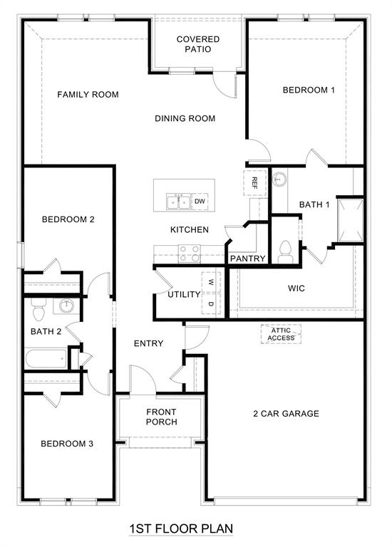 3100 Charleston Drive Ennis, TX 75119 - Photo 23 of 23 Floor plan
