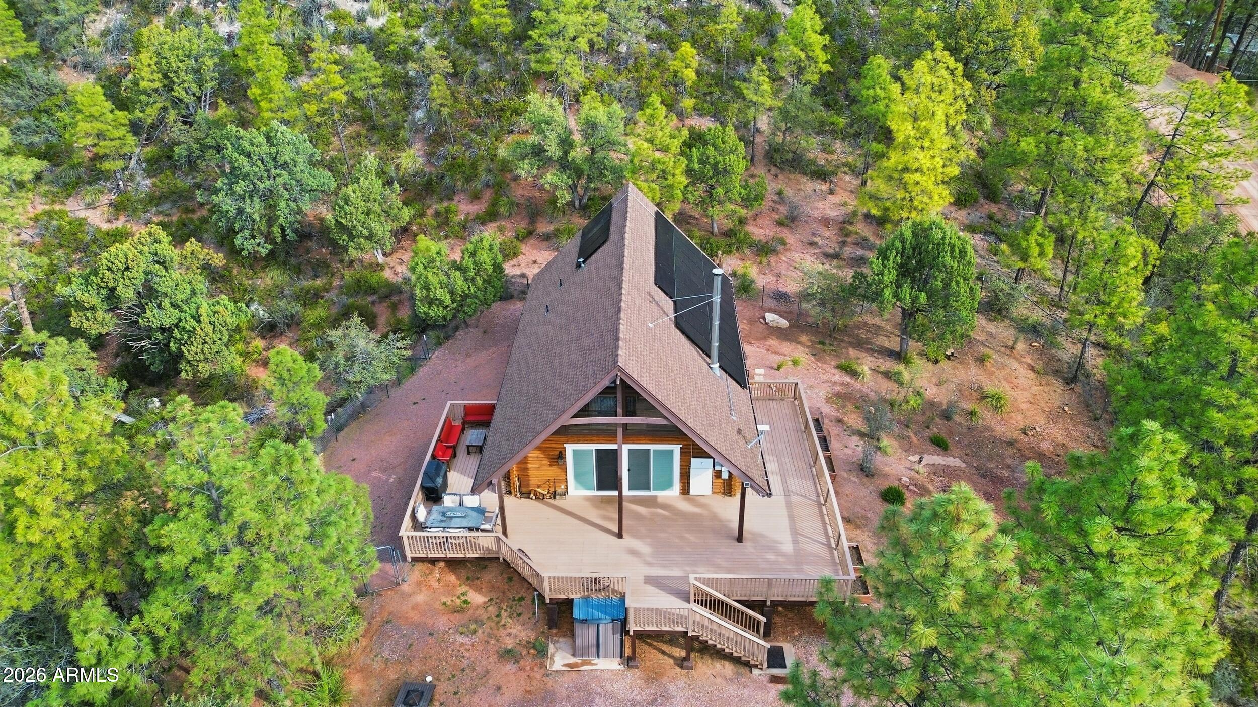 228 East Belluzzi Boulevard Payson, AZ 85541 - Photo 37 of 53 an aerial view of a house with a yard