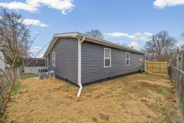 a backyard of a house