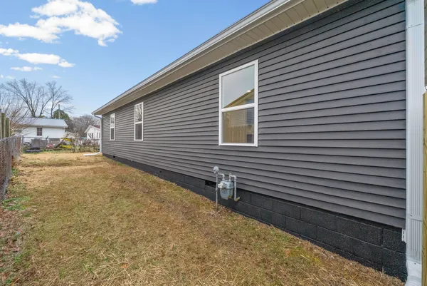 a backyard of a house