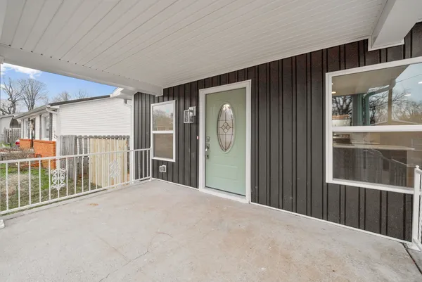 a view of a house with an empty space