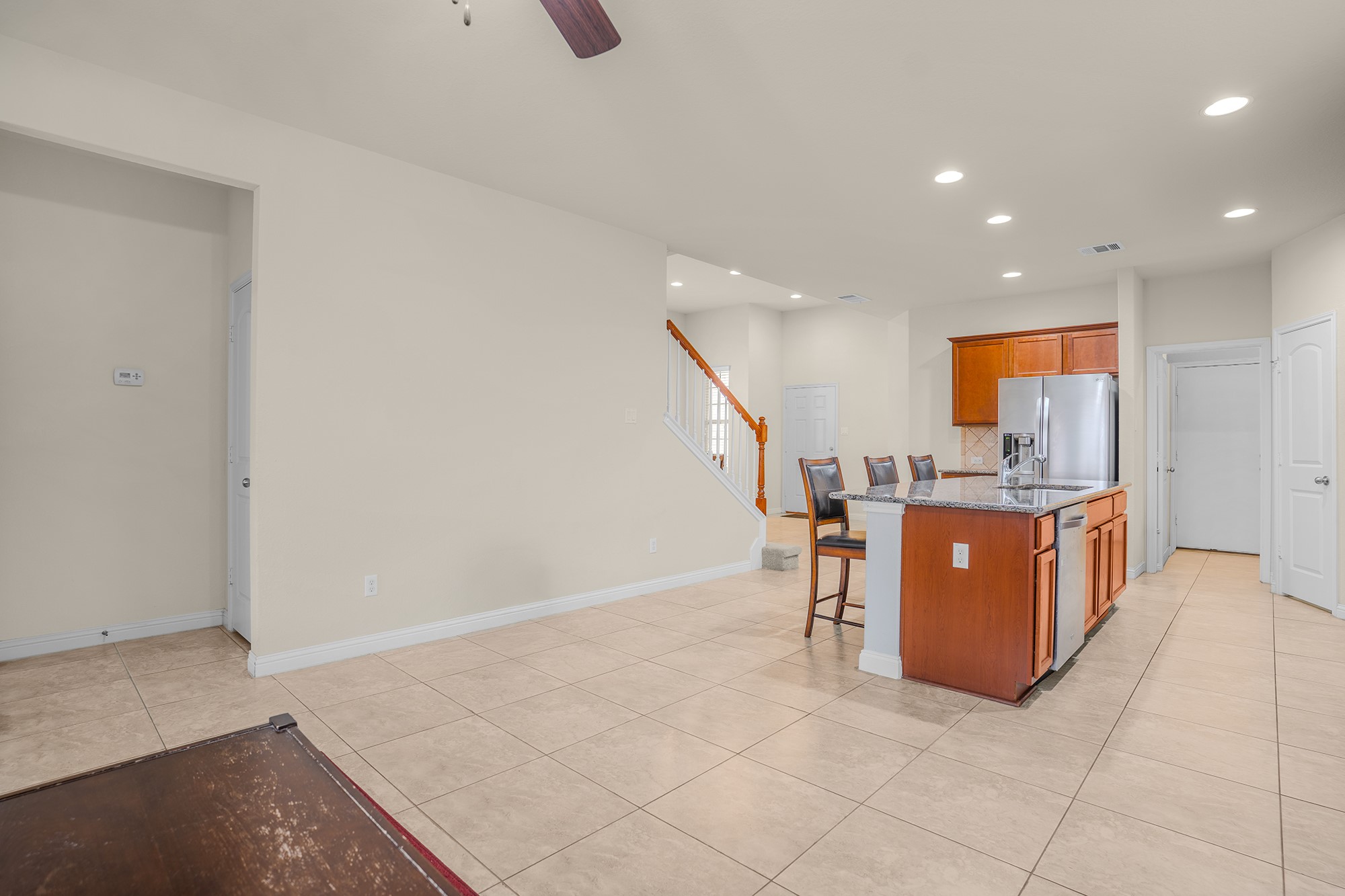 16012 McAloon Way Austin, TX 78728 - Photo 15 of 34 a view of kitchen with stainless steel appliances a refrigerator and a sink