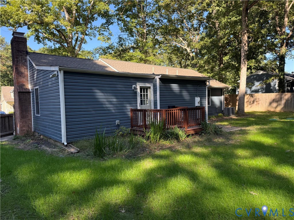 3831 Wood Dale Road Chester, VA 23831 - Photo 15 of 19 Back of house with a deck, and patio.