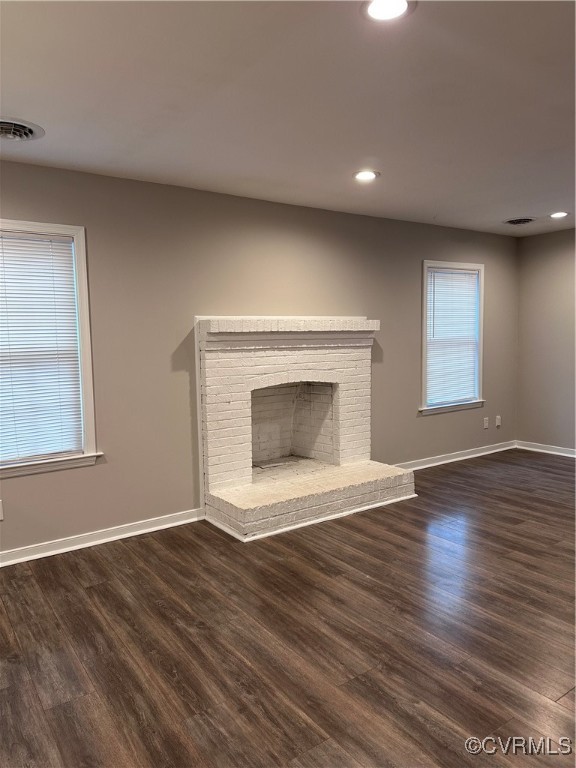 3831 Wood Dale Road Chester, VA 23831 - Photo 2 of 19 Unfurnished living room featuring a brick fireplac