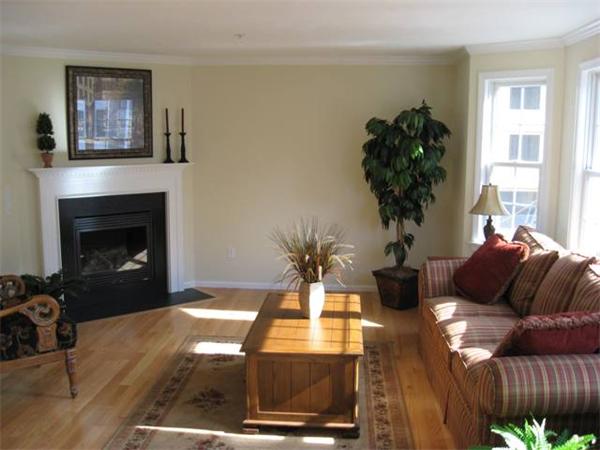 1975 Middlesex Street, Unit 72 Lowell, MA 01851 - Photo 3 of 5 a living room with furniture and a fireplace
