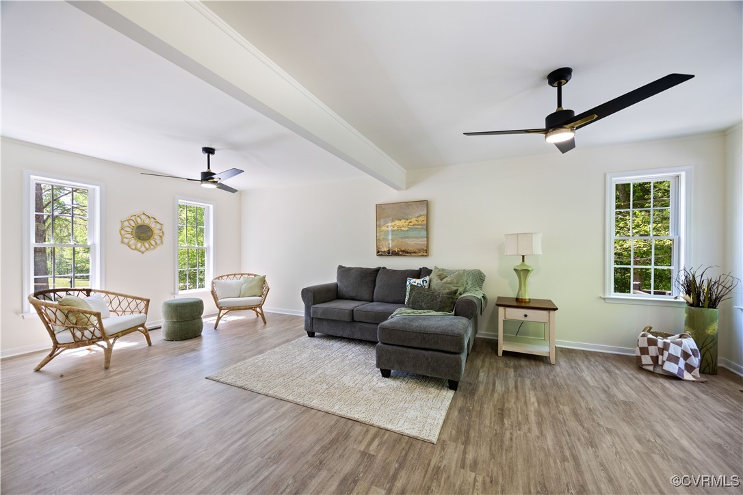 11730 Corte Castle Road Chesterfield, VA 23838 - Photo 10 of 50 Living room featuring wood finished floors, basebo