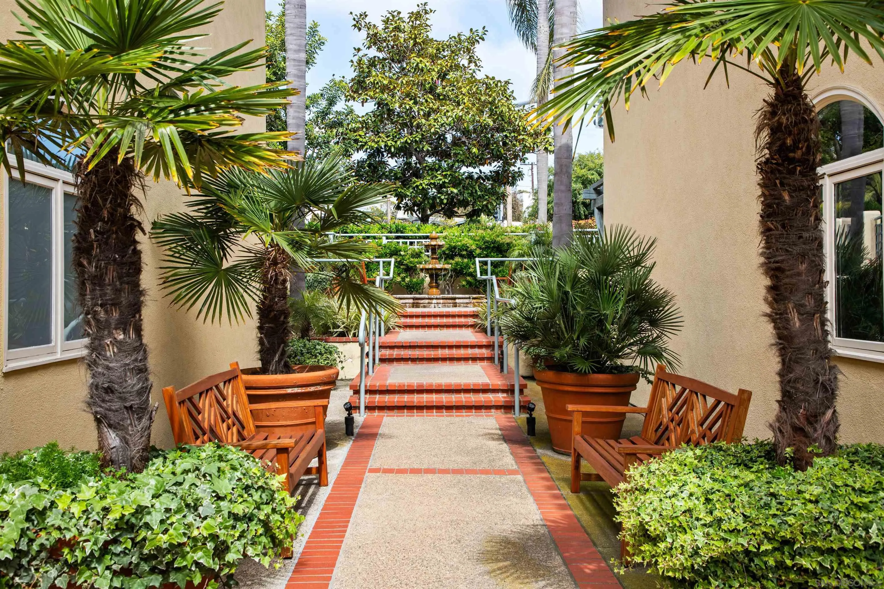 7729 Ivanhoe Avenue La Jolla, CA 92037 - Photo 28 of 28 a backyard of a house with seating space