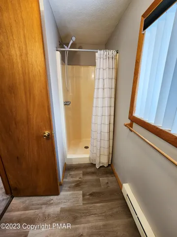 a view of a livingroom with a window