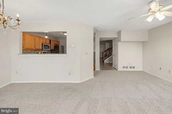 a view of a livingroom with a flat screen tv
