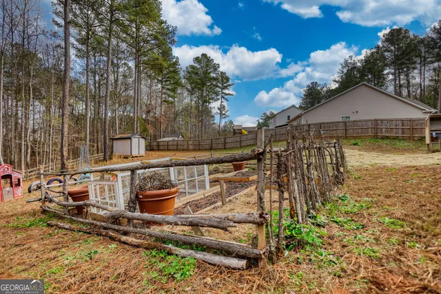 a house with trees in front of it
